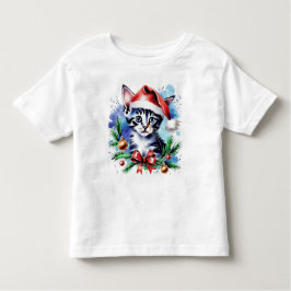 Weihnachts-niedlicher Welpe Kleinkind T-shirt