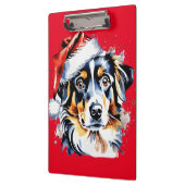 Weihnachts-niedlicher Welpe Klemmbrett (Links)