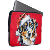 Weihnachts-niedlicher Welpe Laptopschutzhülle (Vorne Rechts)