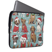 Weihnachts-niedlicher Welpe Laptopschutzhülle (Vorne Rechts)