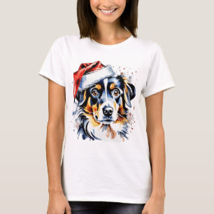 Weihnachts-niedlicher Welpe T-Shirt