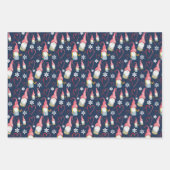 Weihnachts-Niedliches Genom in der Liebe Geschenkpapier Set (Vorderseite)