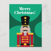 Weihnachts-Nokcracker-Weihnachtspostkarten Feiertagspostkarte (Vorderseite)
