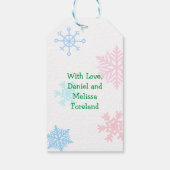 Weihnachts-Nomaden Vielen Dank für Ihr Geschenk Ta Geschenkanhänger (Rückseite)