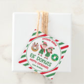 Weihnachts-Nordpol Elf Donuts Geschenk Geschenkanhänger (Beispiel)