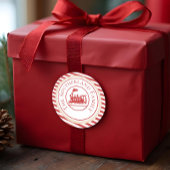 Weihnachts-Nordpol-Express-Bahn Personalisiert Runder Aufkleber