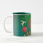 Weihnachts-Nostalgie Zweifarbige Tasse (Links)