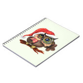 Weihnachts-Notebook-Babyschale in Hat mit Geschenk Notizblock (Linke Seite)