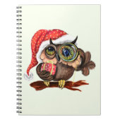 Weihnachts-Notebook-Babyschale in Hat mit Geschenk Notizblock (Vorderseite)