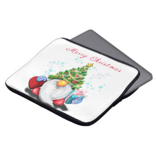 Weihnachts-Notebook-Sleeve Gnome mit Geschenken Laptopschutzhülle