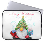 Weihnachts-Notebook-Sleeve Gnome mit Geschenken Laptopschutzhülle (Vorderseite)