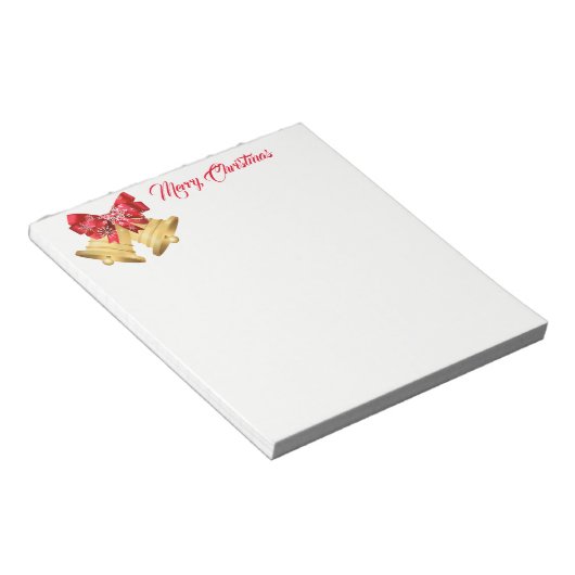 Weihnachts-Notepad-Bells Notizblock (angewinkelt)