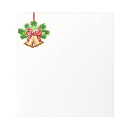 Weihnachts-Notepad-Bells Notizblock (Vorderseite)