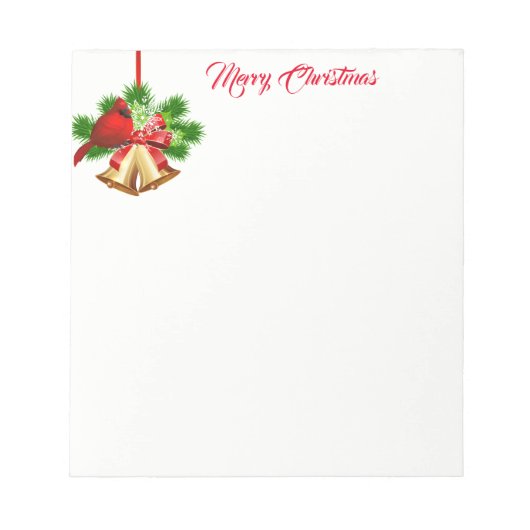 Weihnachts-Notepad-Bells Notizblock (Vorderseite)