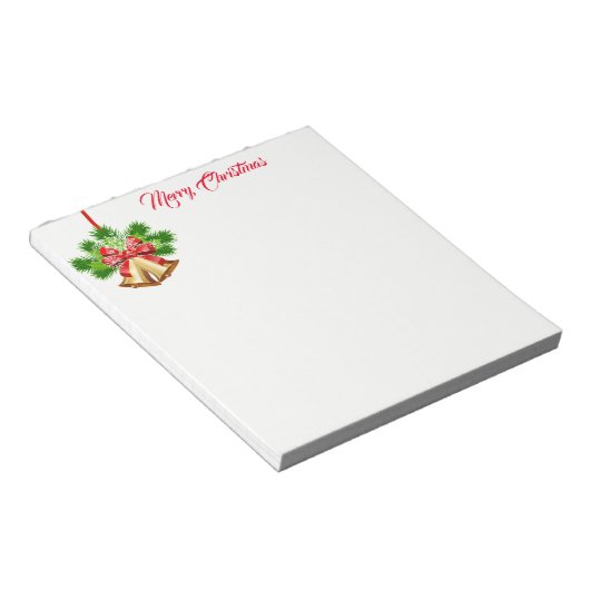 Weihnachts-Notepad-Bells Notizblock (angewinkelt)