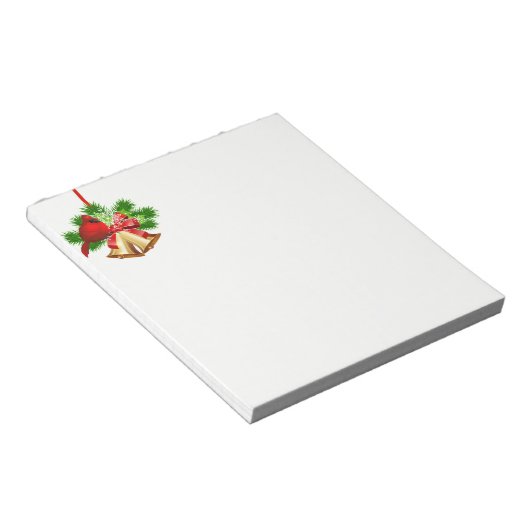 Weihnachts-Notepad-Bells Notizblock (angewinkelt)
