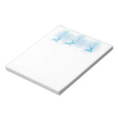 Weihnachts Notepad Blue Deer Notizblock (Rotiert)