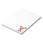 Weihnachts Notepad Bodybuilder Weihnachtsmann mit Notizblock (Rotiert)
