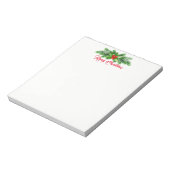 Weihnachts Notepad-Holly Bough Notizblock (Rotiert)