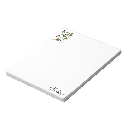 Weihnachts Notepad Santa Coconut Notizblock (Rotiert)