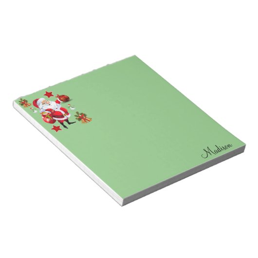 Weihnachts Notepad Santa Notizblock (angewinkelt)