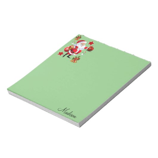 Weihnachts Notepad Santa Notizblock (Rotiert)