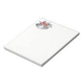 Weihnachts-Notepad-Silber-Glocken Notizblock (Rotiert)