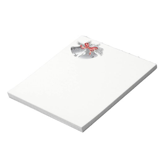 Weihnachts-Notepad-Silber-Glocken Notizblock (Rotiert)