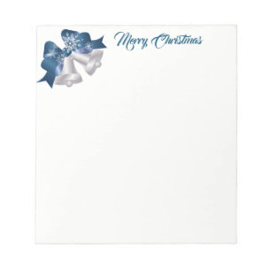 Weihnachts-Notepad-Silber-Glocken Notizblock