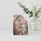 Weihnachts-Novena-Gebetskarte Visitenkarte (Stehend Vorderseite)