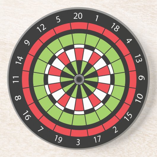 Weihnachts-Numberboard Getränkeuntersetzer (Vorne)