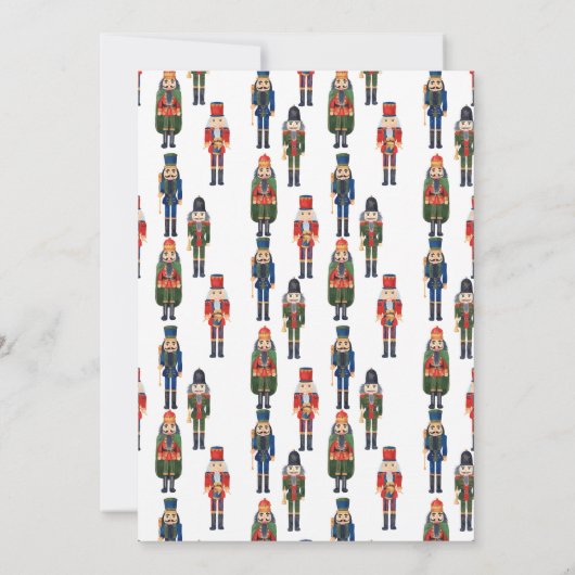 Weihnachts-Nusscracker mit Hochzeitsfest Save The Date (Rückseite)