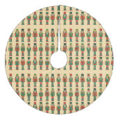 Weihnachts-Nussknacker auf Licht Fleece Weihnachtsbaumdecke (Vorderseite)
