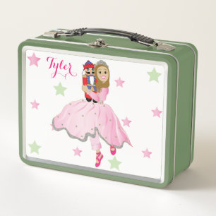 Weihnachts-Nussknacker-Ballerina Metall Brotdose