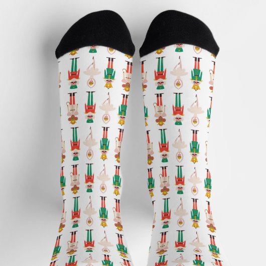 Weihnachts-Nussknacker-Ballerina Socken (Oben)
