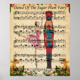 Weihnachts-Nussknacker-Ballett-Plakat Poster