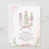 Weihnachts-Nussknacker-Ballett Rosa Wasserfarbe Ba
