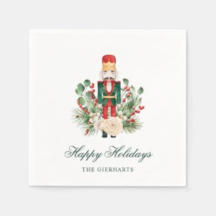 Weihnachts Nussknacker Frohe Feiertage Papier Serviette