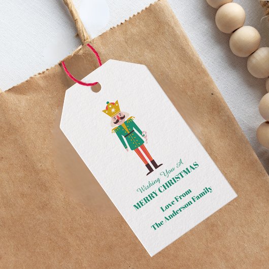 Weihnachts-Nussknacker Geschenkanhänger