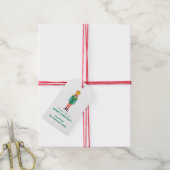Weihnachts-Nussknacker Geschenkanhänger (Mit Garn)