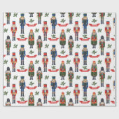 Weihnachts Nussknacker Geschenkpapier (Flach)