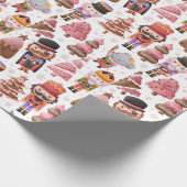 Weihnachts-Nussknacker Geschenkpapier (Ecke)
