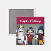 Weihnachts-Nussknacker Magnet (Vorderseite/Rückseite)