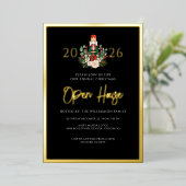 Weihnachts-Nussknacker-Open-House-Script Folieneinladung (Stehend vorne)
