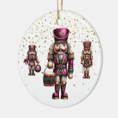 Weihnachts-Nussknacker-Ornament Keramik Ornament (Links)
