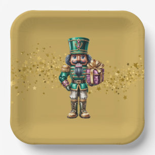 Weihnachts-Nussknacker Pappteller
