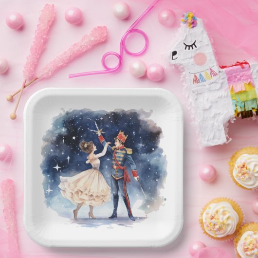 Weihnachts-Nussknacker-Party Pappteller (Party)