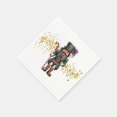 Weihnachts-Nussknacker Serviette (Ecke)
