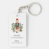 Weihnachts-Nussknacker-Skript Grünzeug Urlaub Schlüsselanhänger (Rückseite)