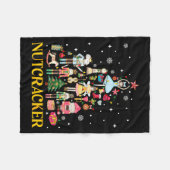 Weihnachts-Nussknacker-Squad-Ballett-Tanz Frauen K Fleecedecke (Vorderseite (Horizontal))